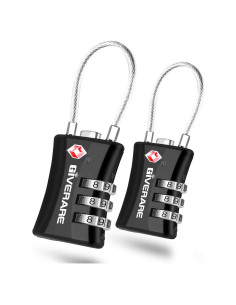2 Candados de Equipaje TSA GIVERARE con Combinación 3 Dígitos