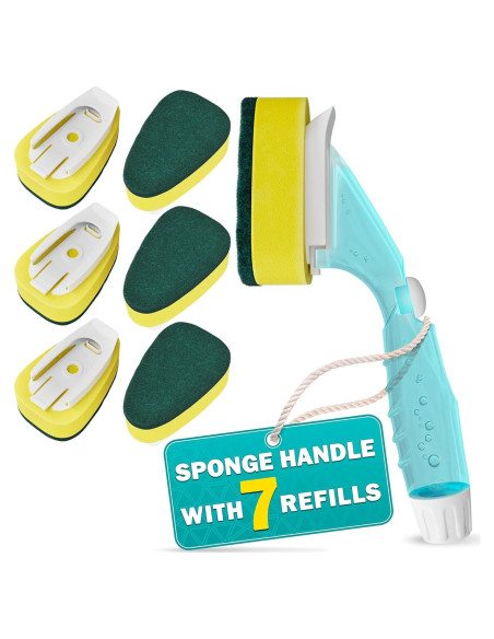 Esponja de Plato con Mango ZOKLU DRH - 7 Recambios Absorbentes