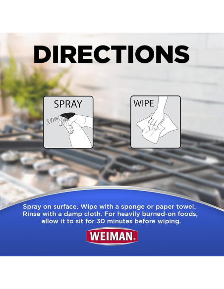 Limpiador y Desengrasante Weiman para Estufas de Gas - 680 ml