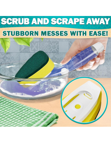 Esponja de Plato con Mango ZOKLU DRH - 7 Recambios Absorbentes