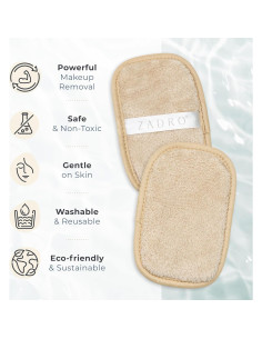 Toallitas Desmaquillantes Reutilizables Zadro - Paquete de 6 2