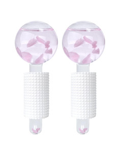 Esferas de Hielo Facial Ylowcoo 2PCS Rosa - Masaje Piel Radiante