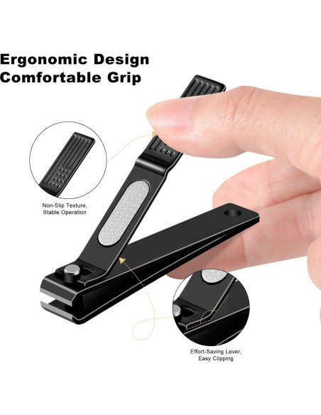 Juego de Cortauñas VAIJOY de Acero Inoxidable con Caja de Estaño