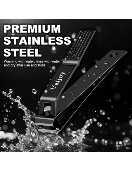 Juego de Cortauñas VAIJOY de Acero Inoxidable con Caja de Estaño