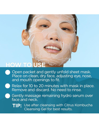 Máscara Facial Hidro Puro Instantáneo Andalou Naturals 17.75 ml