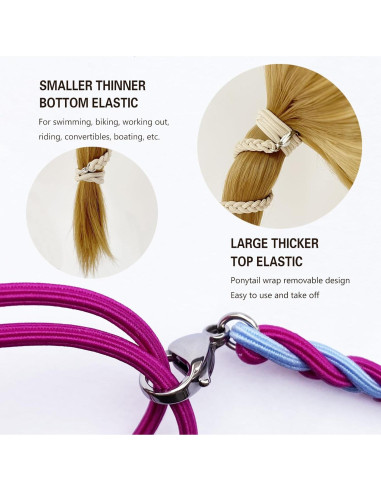 Coletero de Espiral LOTMIAI 25" (64cm) Colorido para Cabello