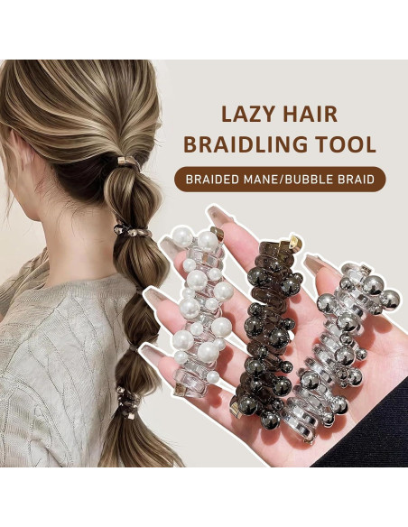 3 Piezas Cintas para Cabello Espiral DNZPFU, Suaves y Resistentes