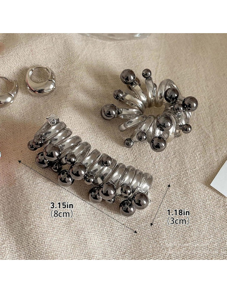 3 Piezas Cintas para Cabello Espiral DNZPFU, Suaves y Resistentes