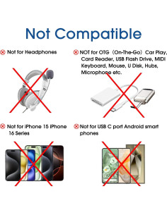 Adaptador USB C hembra a Lightning macho TechMatte 2 Pack 2.2A 2