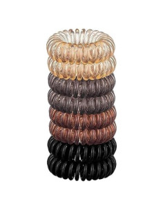 8 Tiras de Cabello Espirales Jowxsx - Sin Pliegues, Impermeables