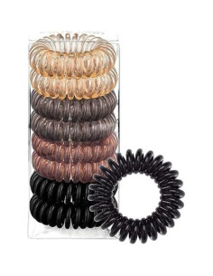 8 Tiras de Cabello Espirales Jowxsx - Sin Pliegues, Impermeables 2