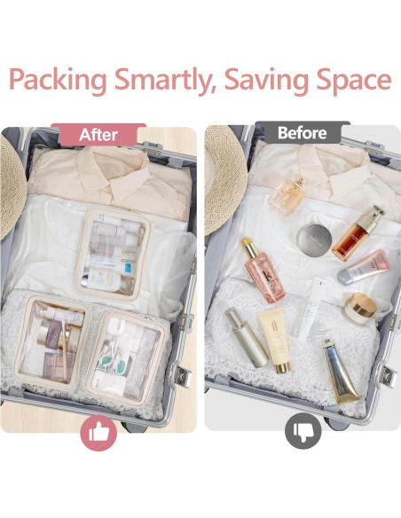 Bolsa de Aseo Packism Aprobada por TSA Mediana 20.5x6x15cm