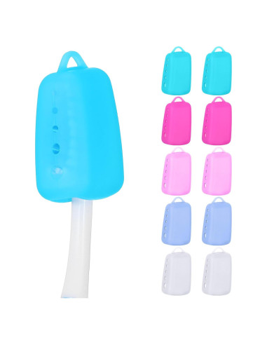 Paquete de 8 Cubiertas de Silicona YBEATY para Cepillos de Dientes