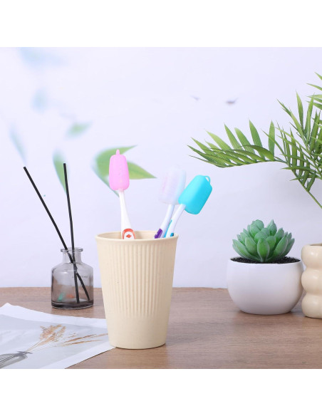 Paquete de 8 Cubiertas de Silicona YBEATY para Cepillos de Dientes