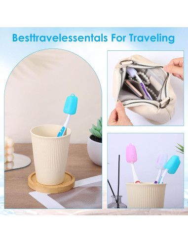 Paquete de 8 Cubiertas de Silicona YBEATY para Cepillos de Dientes