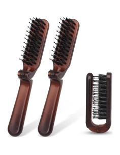 Paquete de 2 Cepillos de Pelo Plegables Qjaiune Ámbar 2