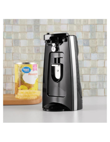 Abrelatas eléctrico Cartrep con afilador y abrebotellas 70W