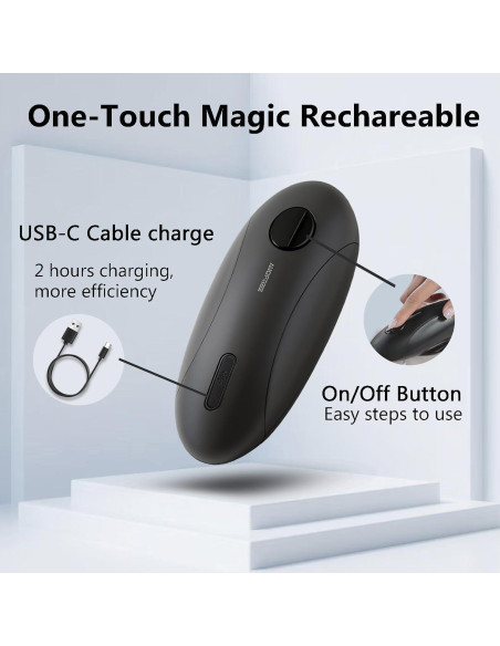 Abrelatas Eléctrico AidFree Automático 272g Recargable Negro