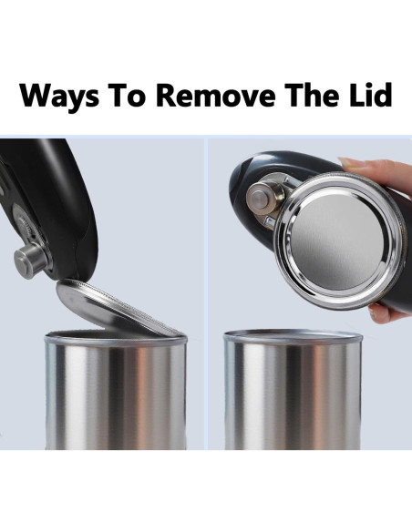 Abrelatas Eléctrico AidFree Automático 272g Recargable Negro