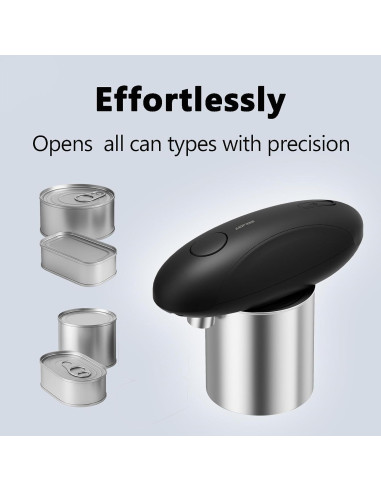 Abrelatas Eléctrico AidFree Automático 272g Recargable Negro