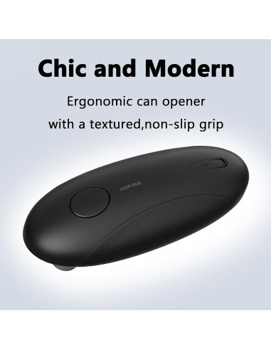 Abrelatas Eléctrico AidFree Automático 272g Recargable Negro