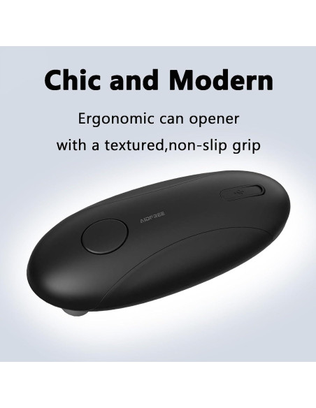 Abrelatas Eléctrico AidFree Automático 272g Recargable Negro