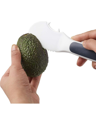 Cortador de Aguacate Zyliss 4-en-1 Blanco - Multifuncional 19.05 cm