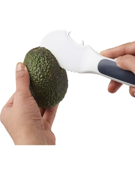Cortador de Aguacate Zyliss 4-en-1 Blanco - Multifuncional 19.05 cm