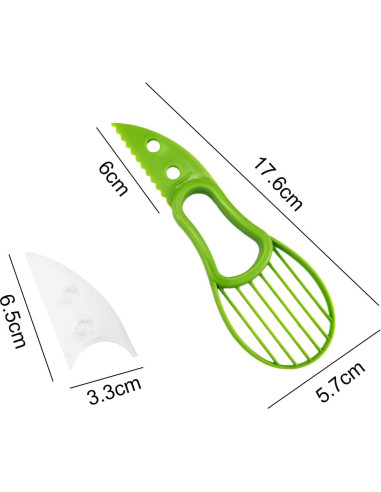 Juego de 5 Utensilios de Cocina Genérico para Aguacate 3 en 1