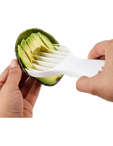 Cortador de Aguacate Zyliss 4-en-1 Blanco - Multifuncional 19.05 cm