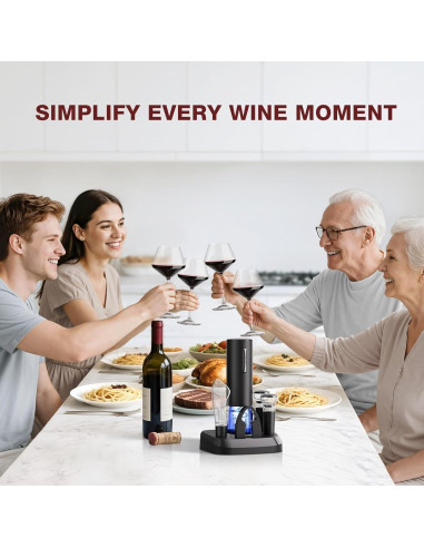 Juego de Abridor de Vino Eléctrico Recargable BABONIR 7 en 1