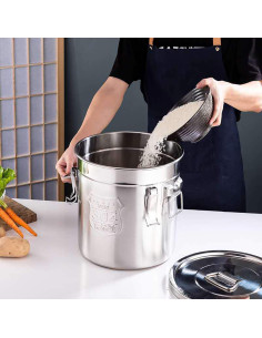 Contenedor Hermético de Acero Inoxidable 6L LOYALHEARTDY 2