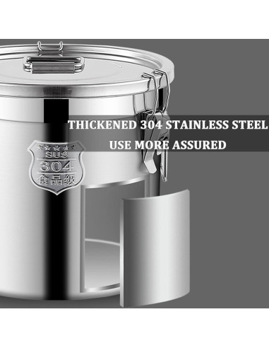 Contenedor Hermético de Acero Inoxidable 6L LOYALHEARTDY