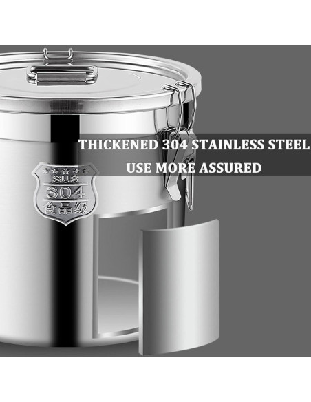 Contenedor Hermético de Acero Inoxidable 6L LOYALHEARTDY