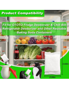 Desodorante de Refrigerador Bicarbonato de Sodio LeoTube 6 Paquetes 2