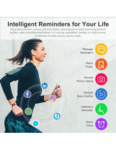 Rastreador de Fitness Zeacool C60 con Monitoreo de Salud 24/7 2