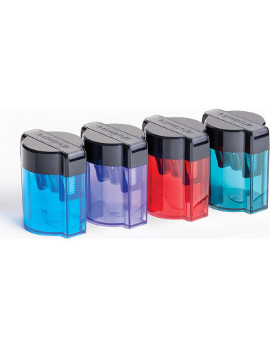 Afilador de Lápices STAEDTLER Doble Orificio con Tapa - 1 Cuenta