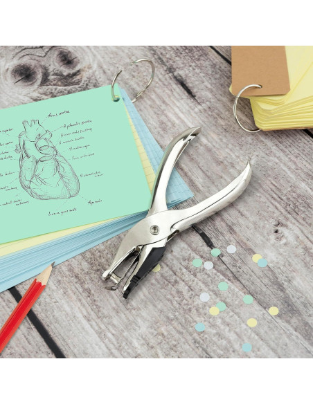 Paquete de 3 Alicates Perforadores Rapesco 1739 Metal 10 Hojas