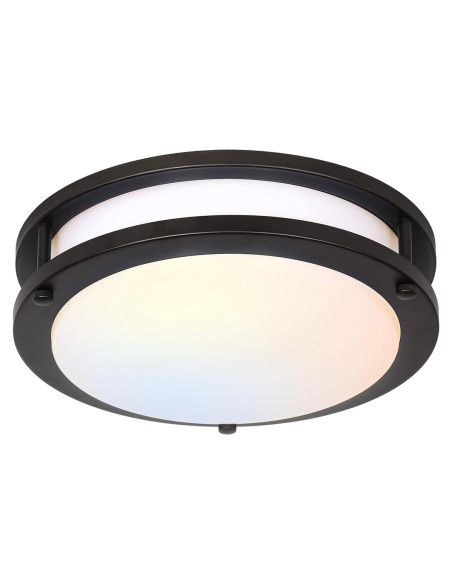 Luz de Techo LED Hykolity 25.4 cm 17W Regulable Bronce