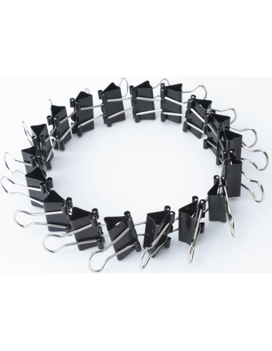 Clips de metal pequeños DUIJINYU, paquete de 50, 19mm