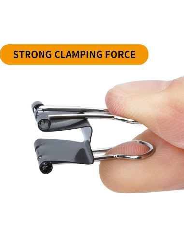 Clips de metal pequeños DUIJINYU, paquete de 50, 19mm