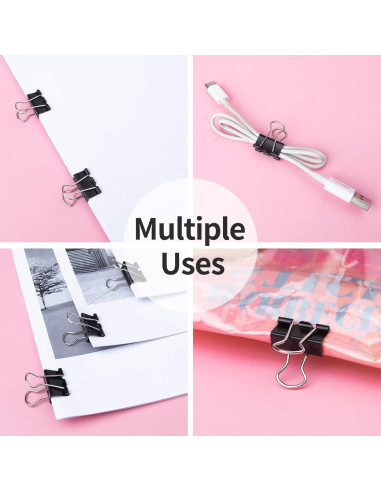 Clips de metal pequeños DUIJINYU, paquete de 50, 19mm