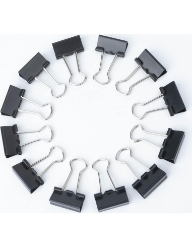 Clips de metal pequeños DUIJINYU, paquete de 50, 19mm