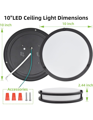 Luz de Techo LED Hykolity 25.4 cm 17W Regulable Bronce