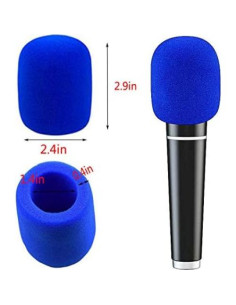 20 Cubiertas de Micrófono de Espuma Luckkyme - 10 Colores 2