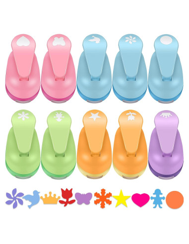 Troqueladoras de Papel Mini Outus - 10 Piezas para Manualidades