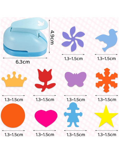 Troqueladoras de Papel Mini Outus - 10 Piezas para Manualidades
