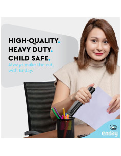 Perforadora de 3 Agujeros Enday Ajustable 10 Hojas Negra 2