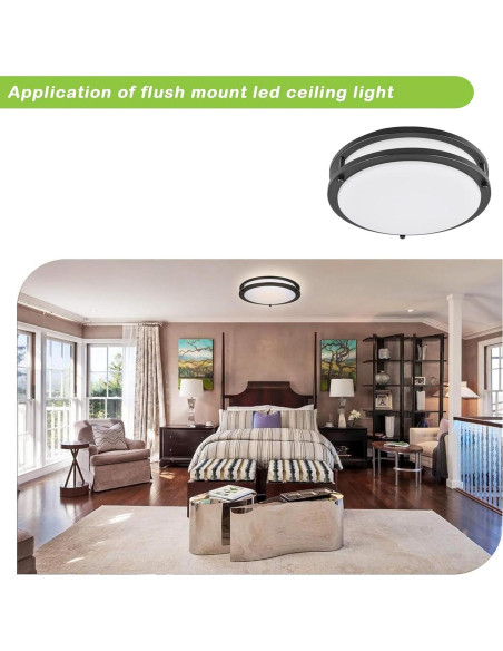 Luz de Techo LED Hykolity 25.4 cm 17W Regulable Bronce