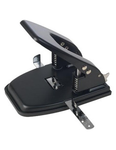 Perforadora de 2 Agujeros 1EnLaOficina, Capacidad 28 Hojas, Negra